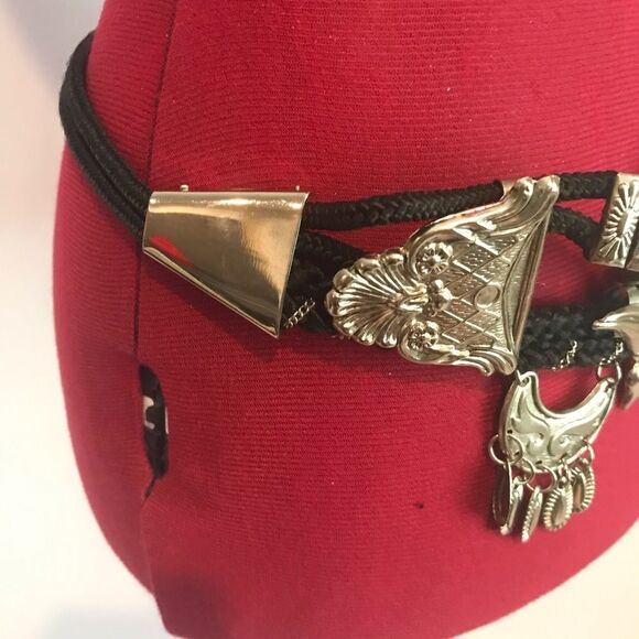 Unique & Ornate Black and Silver Women's Belt 32" Size Small - Picture 7 of 8